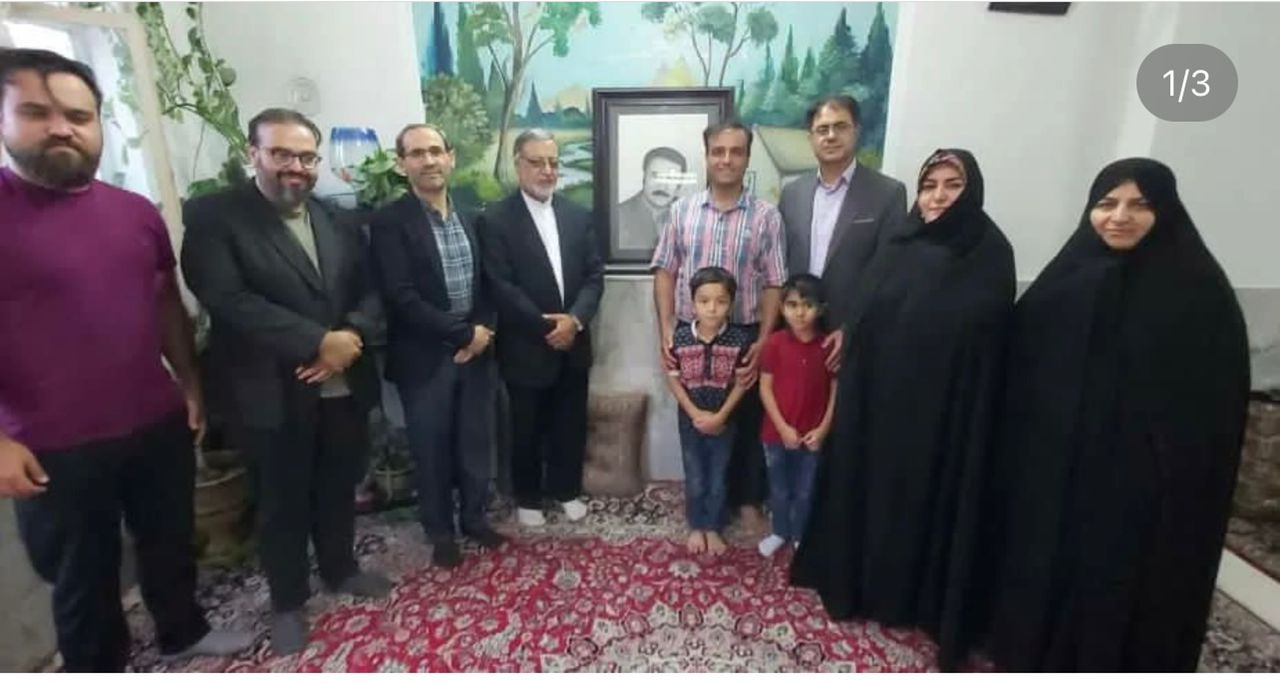 حضور در منزل شهید عاشق ابوالفضل،