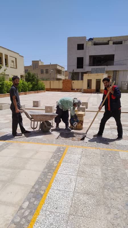 آماده نمودن زمین والیبال